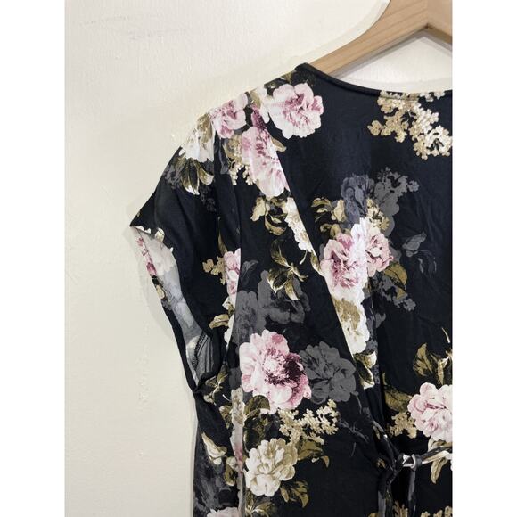 Romance Cottagecore Goth Boho Buttoned Top 1 Plus Whimsigoth Floral Prairie Flow - Picture 11 of 16